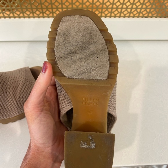 Eileen Fisher Cue Slingback Open-Toe Pumps size 5.5! - Picture 8 of 9